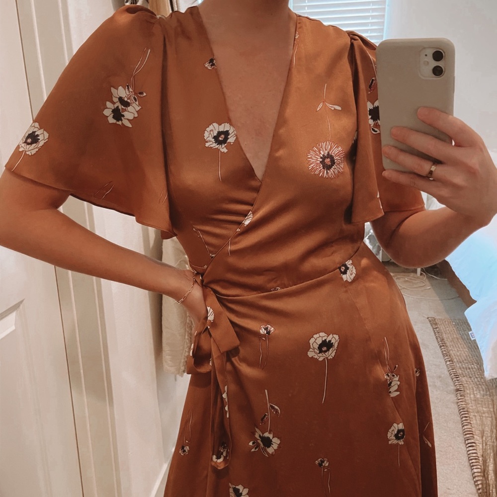 ASTR The Label silk floral dress